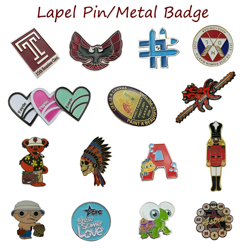 2019 China Manufacturer Cheap Custom Letter Antique Lapel Pins