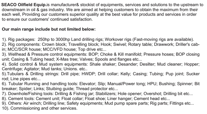 Casing Hanger API Casing Spool Casing Head