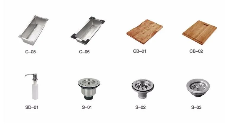 Newest SUS304 High Pressure Washing Sink for Commercial Bars and Cafes