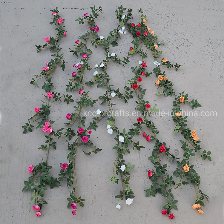 100cm Wall Hanging Artificial Rose Flower Vine for Decoration