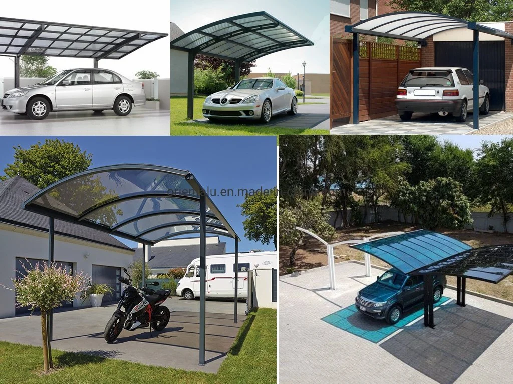 Customzied Polycarbonate Sheet Aluminium Car Parking for Germany Market