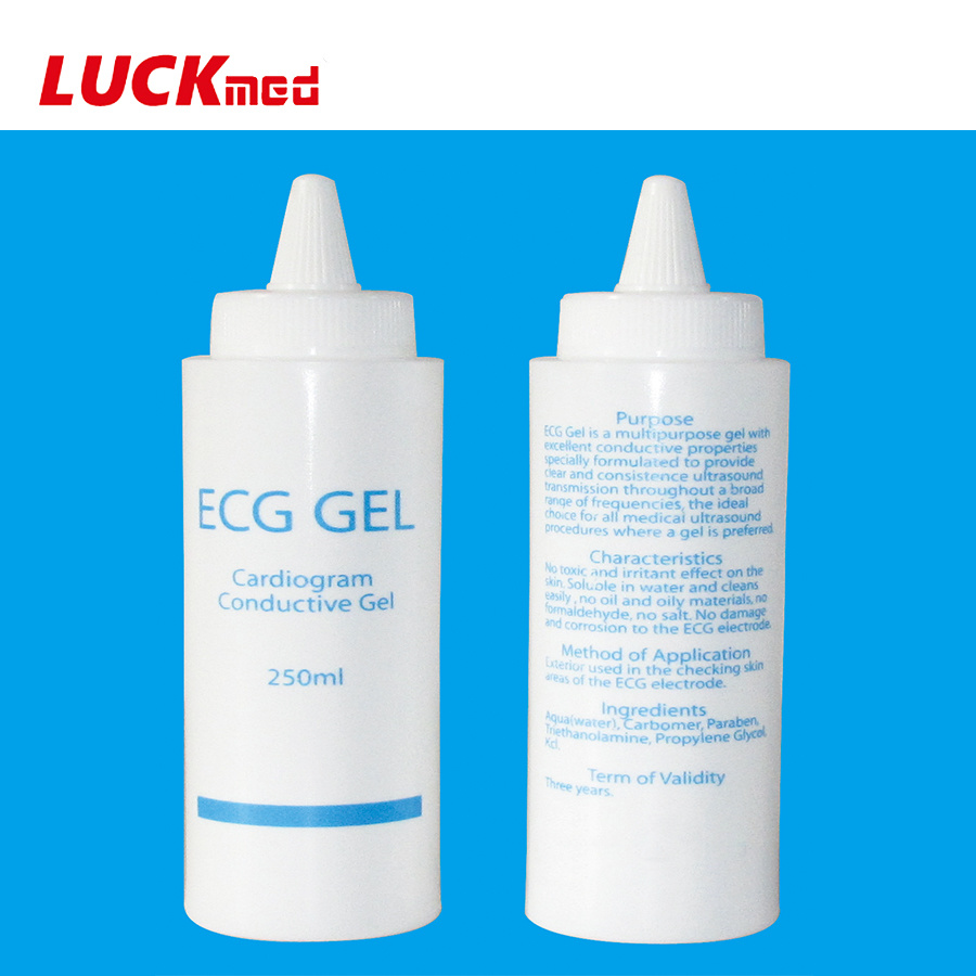 Medical Ultrasound Electrode Conductive ECG Gel 60ml 75ml 80ml 100ml 250ml 5000ml 5L