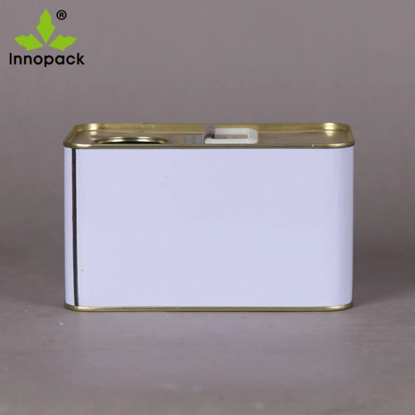 Food Grade Container 1 Liter Square Olive Oil Latest Design Metal Food Grade Tin Cans