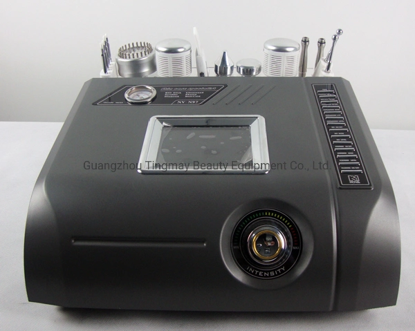 Portable 7 in 1 Diamond Microdermabrasion Machine with Ultrasonic Skin Scrubber Cold Hammer