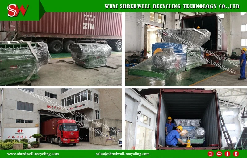 Automatic Scrap/Waste/Used Tyre Recycle Equipment for Rubber Mulch Shredding