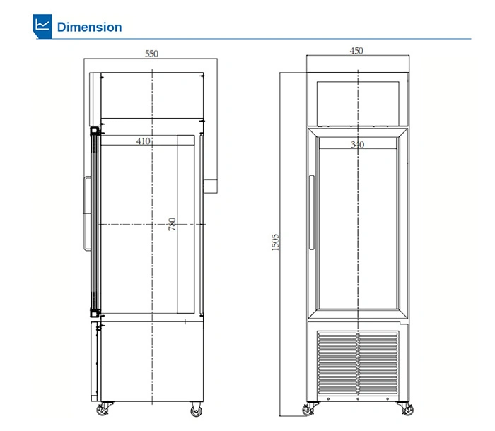 4 Degree 280 Liters Blood Bank Refrigerator with Ce