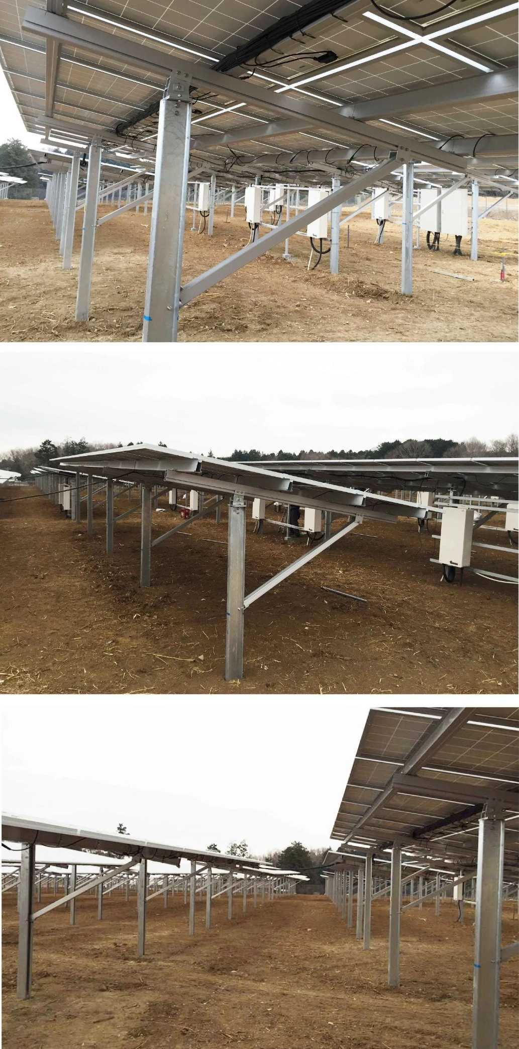 Solar Pile Ground Mounting System Ramming Pile Ground Mounting System for Solar