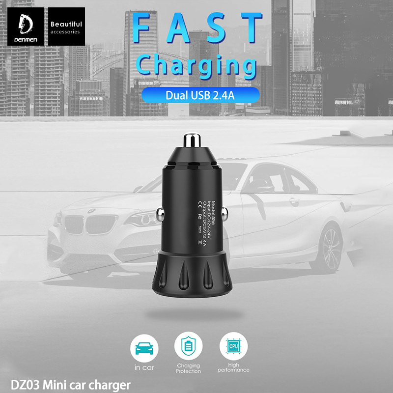 Smart Mobile Phone Electric Dual USB Car Charger for Mobile Phone Accessories