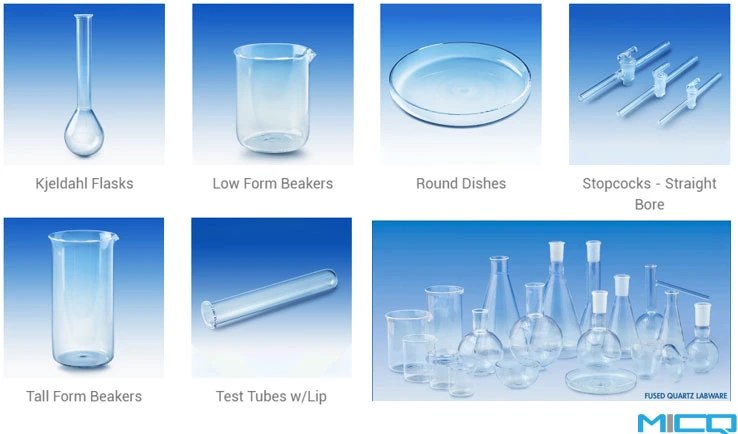 Clear Laboratory Conical Quartz Glass Funnels/Quartz Labware