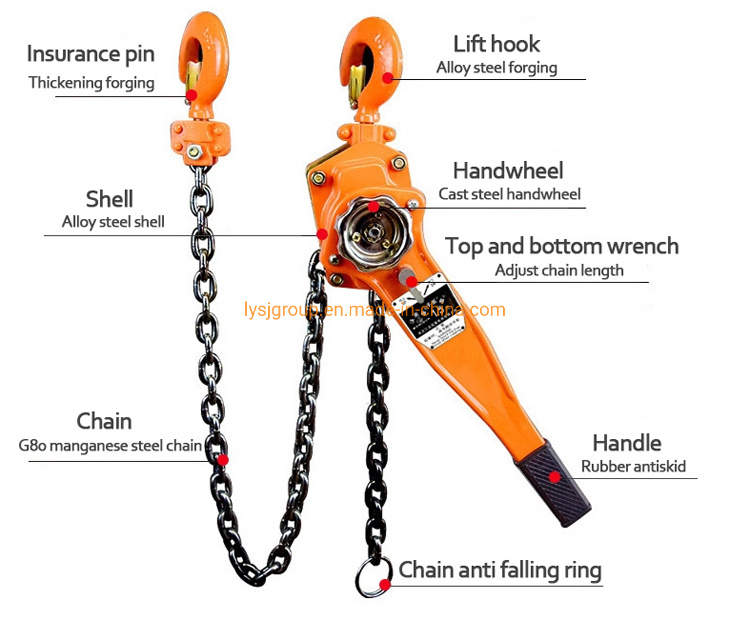 Different Capacity High-Quality Chain Lever Hoist for Lifting /Lever Block