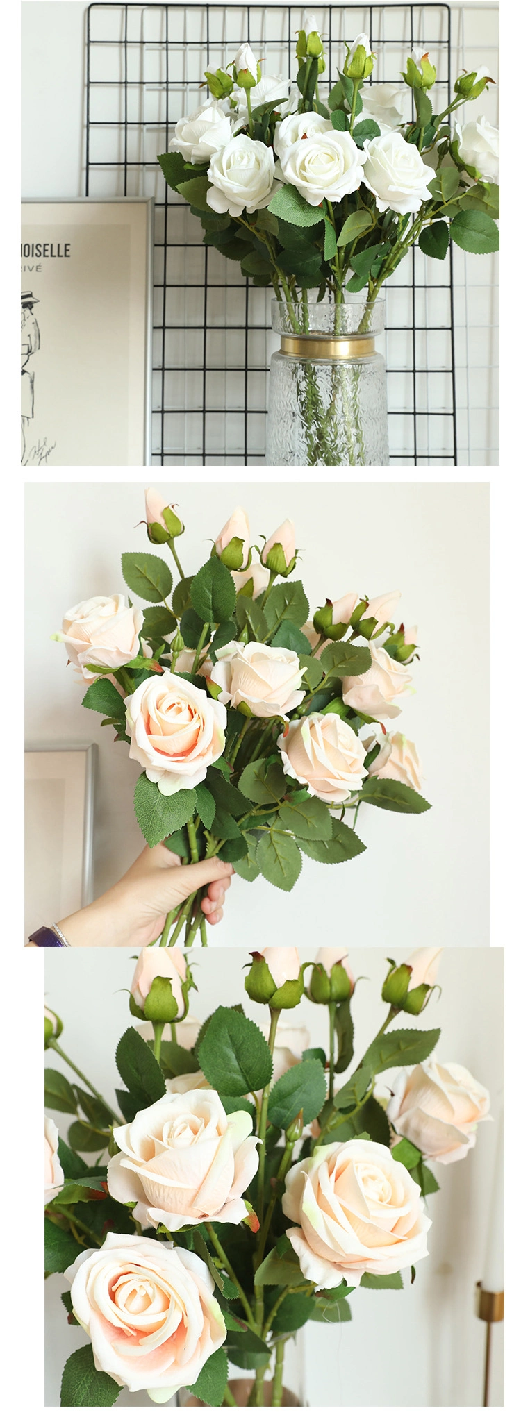 Wholesale Artificial Flowers Artificial Silk Rose Wedding Flowers