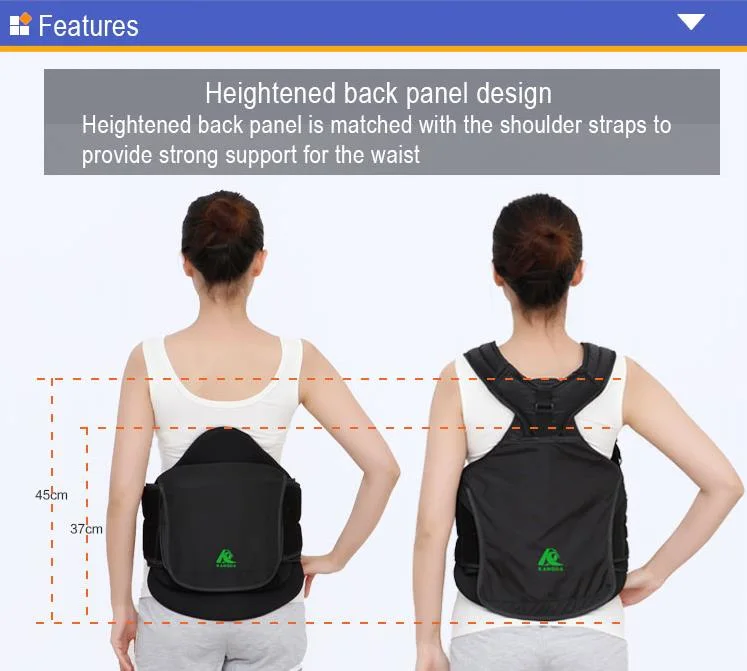 Factory Price Hot Sell Ready to Ship Back Brace Lso Lumbar Brace with Back Panel