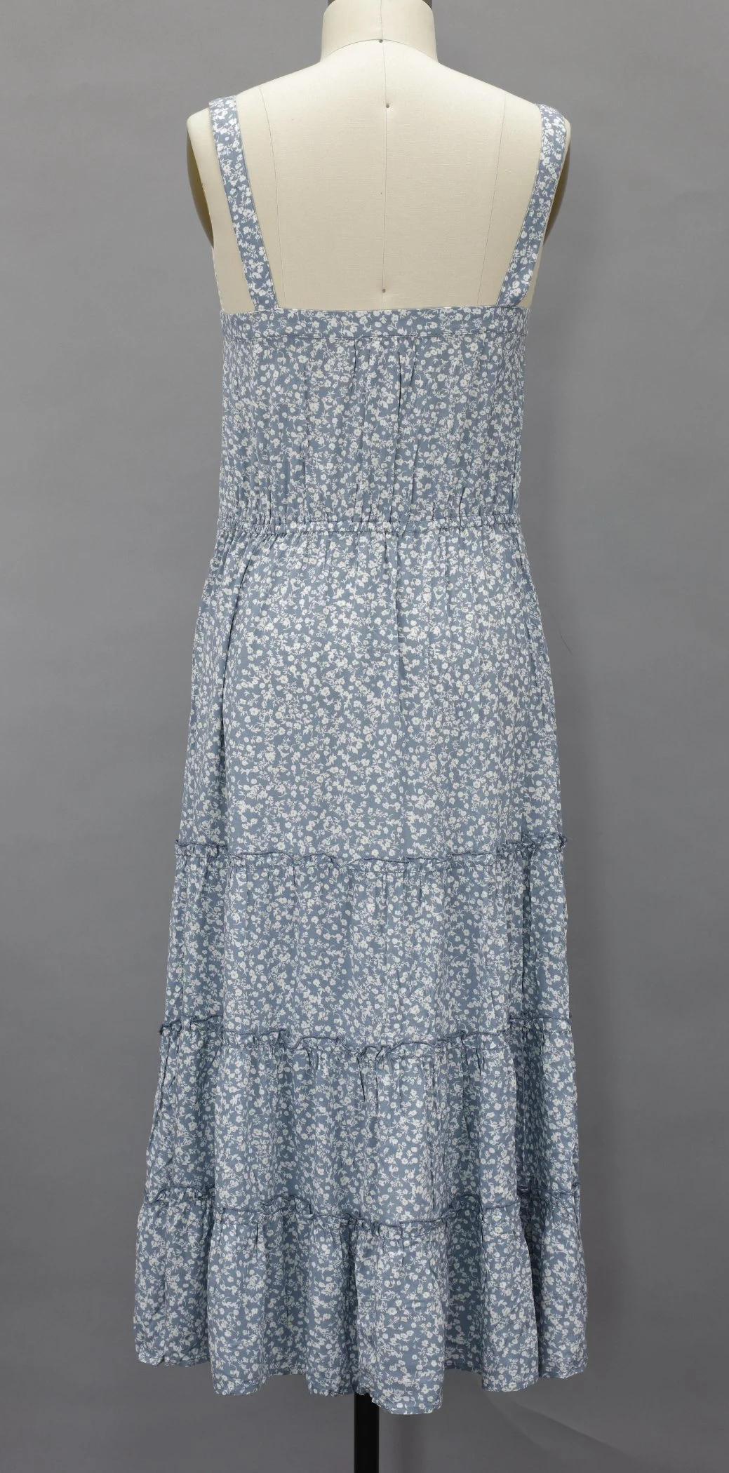 Floral Floral Halter Dress with Full Bottom