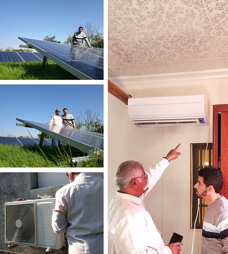 Fadi 24000 BTU 100% Solar Powered AC Air Conditioner Solar Powered Hybrid DC Solar