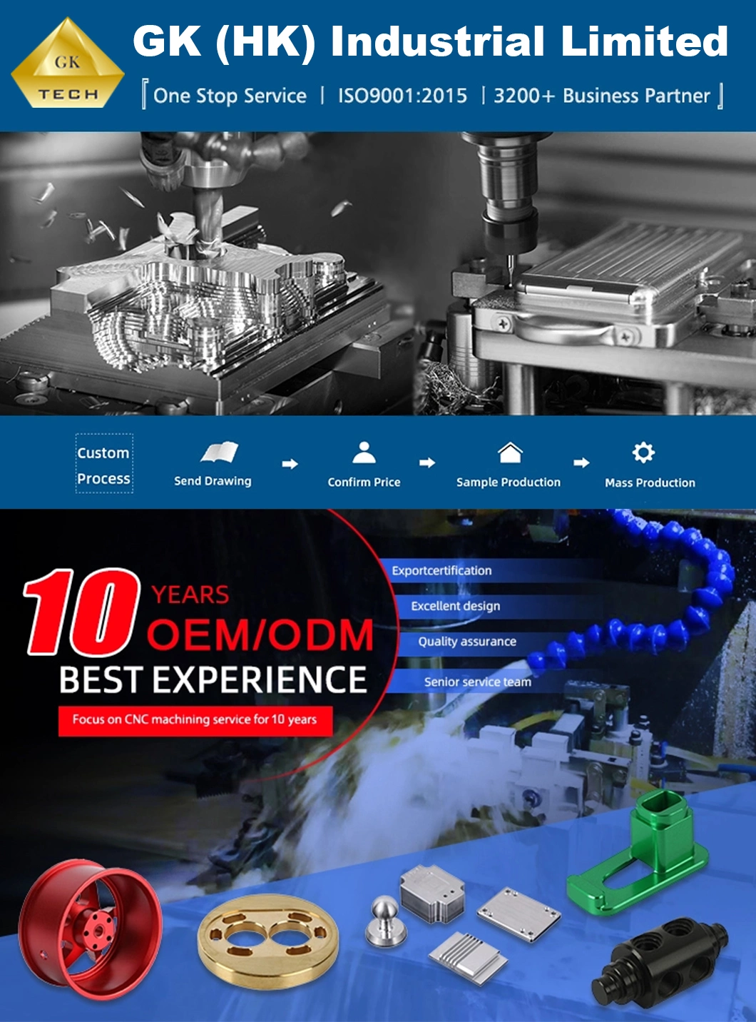 Precision Stainless Steel/Aluminum Assembling Machining Parts for Optical Devices/Auto Accessories/Medical Accessories/Electronics Accessories