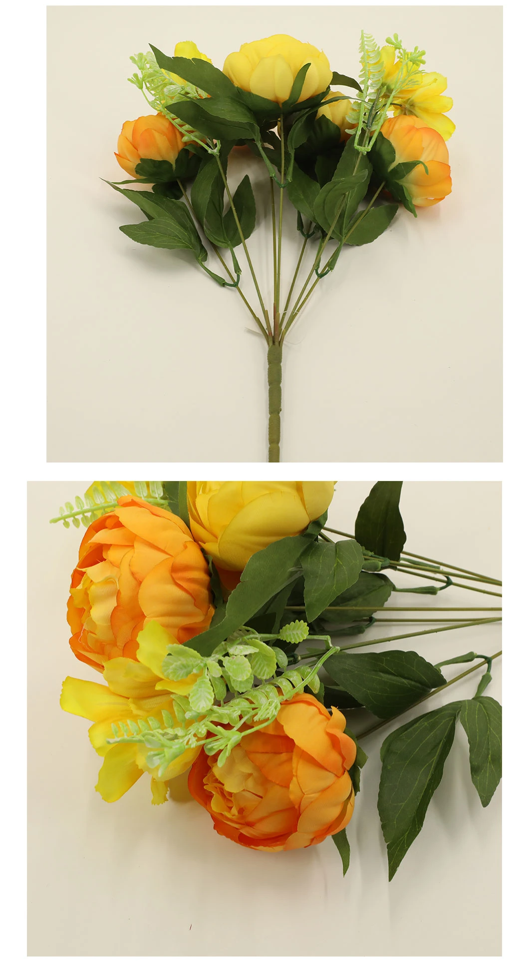Preserved Flowers Artificial Peony Bouquet Home Decoration Dy1-4551