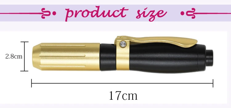 Top Quality Low Price Lip Injectable Filler Injector 0.3ml/0.5ml Black Hyaluronic Acid Pen