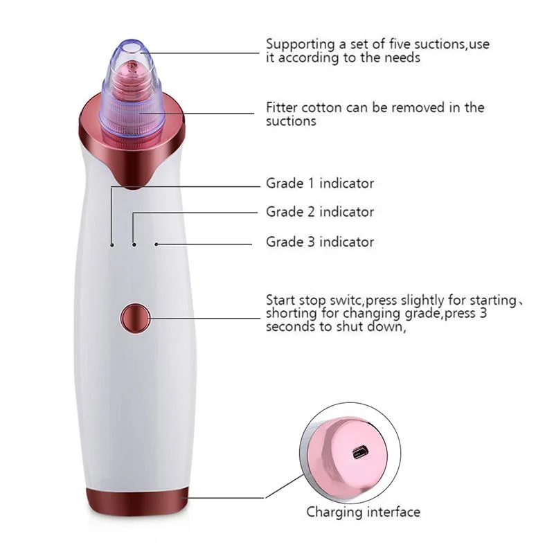 Electric Blackhead Suction Instrument Blackhead Removal Artifact Household Pore Cleaner Beauty Instrument