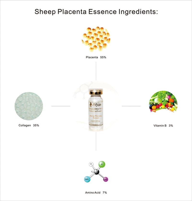 OEM Available Happy+ Qbeka Sheep Placenta Repairing & Firming Serum Repairing Moisturizing Serum