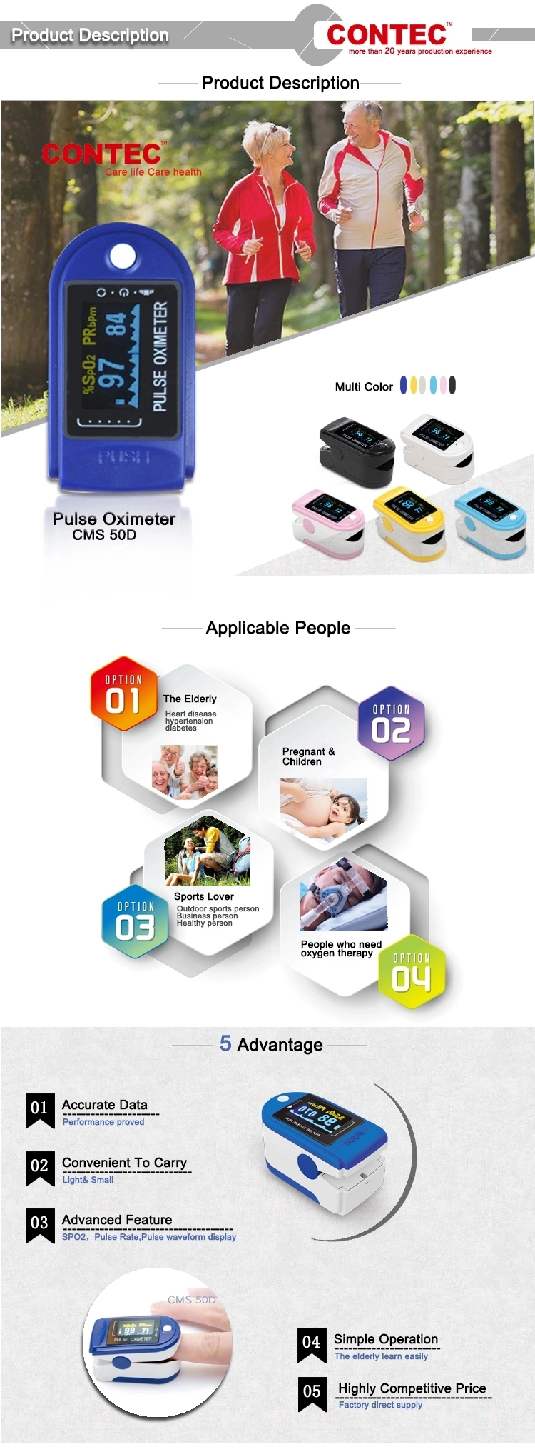 Hot Selling Pediatric Neonatal Medical Fingertip Saturation SpO2 Blood Oxygen Meter Pulse Oximeter