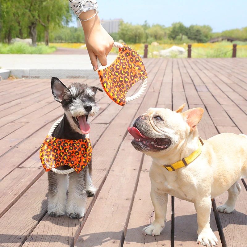 18 Cm Cotton Rope Puppy Dog Pet Toys, Flying Disc Dental Chew Teething Toy Interactive Toy Chew Toy Pet Supplies Tug of War Toy Esg12657