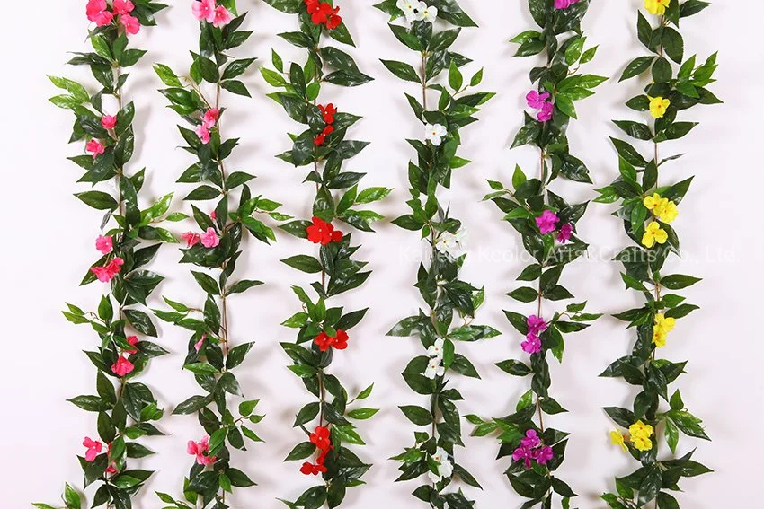 70cm Plastic Impatiens Flower Wall Hanging Artificail Flower for Home Hotel Decoration