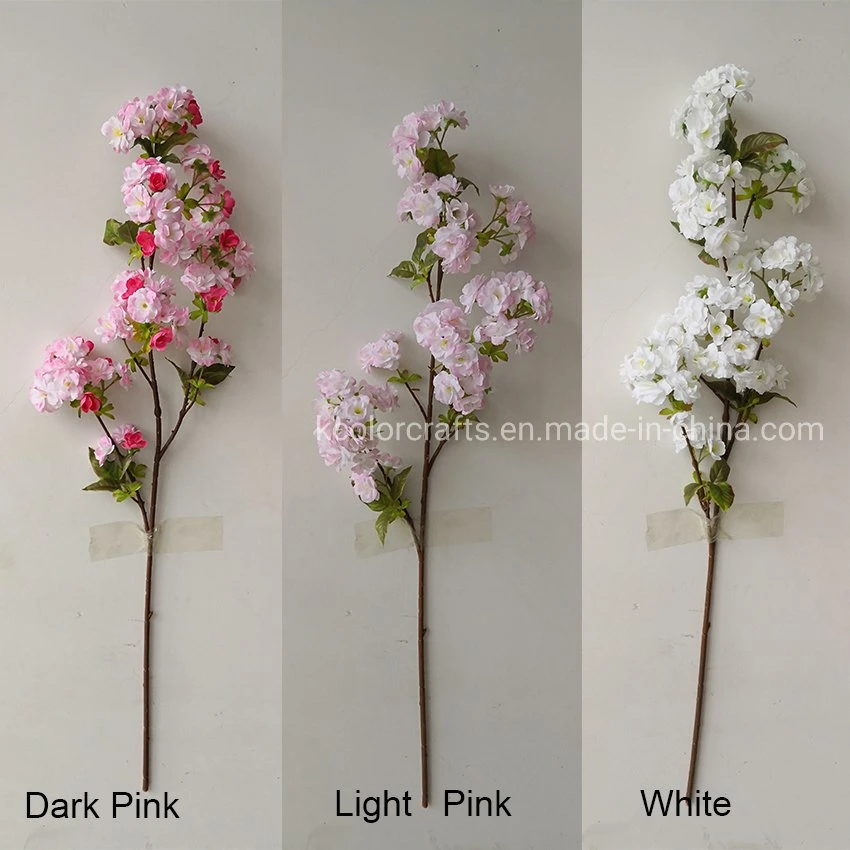 Christmas Decoration Silk Cherry Blossom Flower Wholesale Artificial Flower for Sale