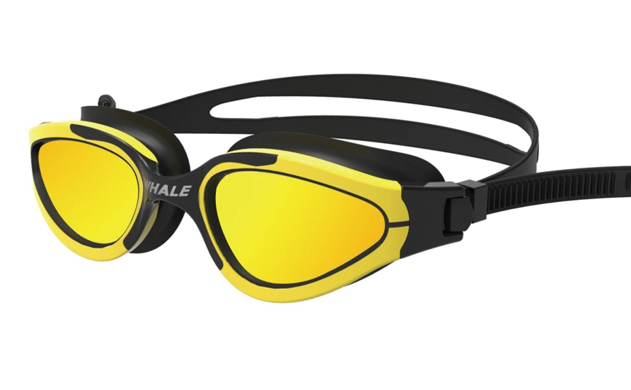 Long-Lasting Anti-Fog Swimming Goggles UV Protection Swim Glasses Mirror Coated Swimming Eye Wear