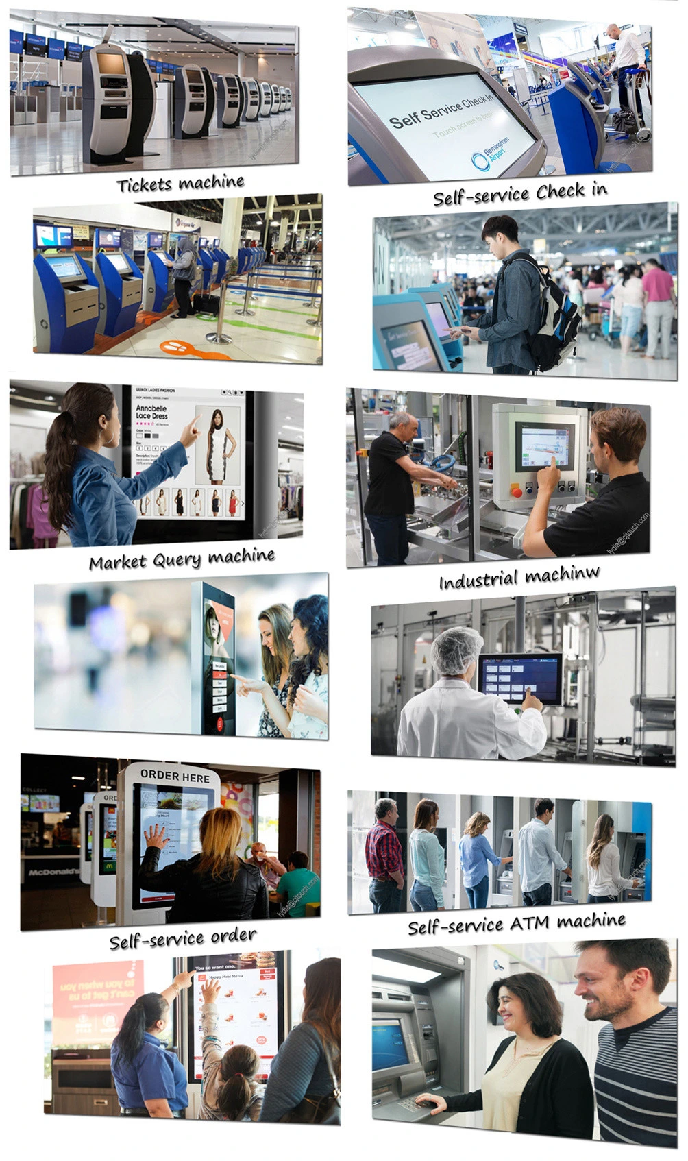 Photobooth Mirror Display China All in One PC Industrial Infrared Touchscreen Monitor Factory IR Frame