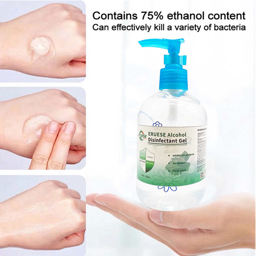 Wholesale 300ml Rinse-Free Hand Sanitizer Gel Antibacterial