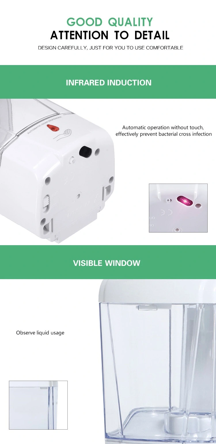 Infrared Hand Sanitizer Foam Wall Mount Electric Touchless Sensor Liquid Hand Automatic Soap Dispenser Liquid