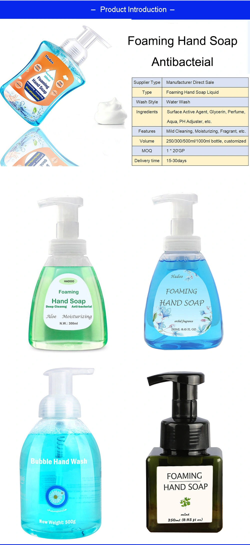 300ml Foaming Bubble Hand Soap