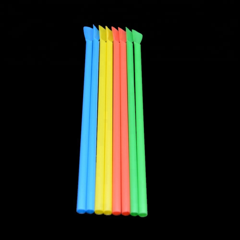 Biodegradable Disposable Eco-Friendly PLA Plastic Spoon Drinking Straws