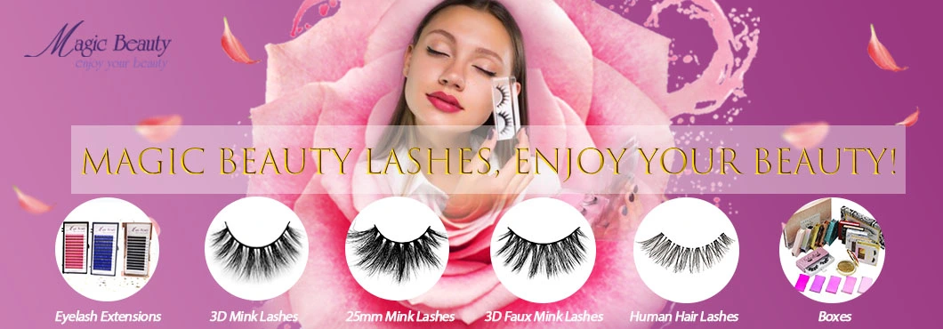 3D M19 M22 Mink Fur Lashes Wholesale Korean PBT Fiber Eyelashes Beauty Cosmetics Eyelash for Makeup Artists