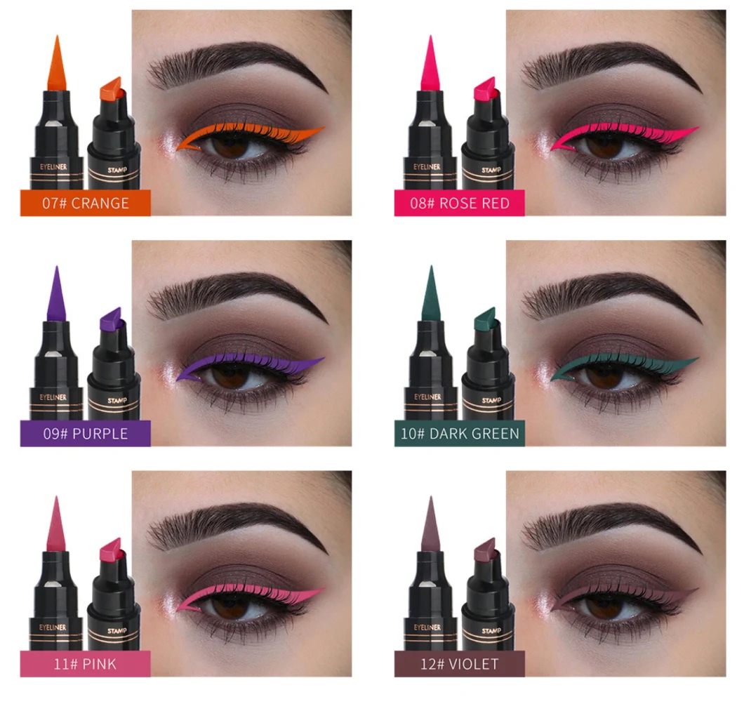 Color Eyeliner Stamp Eyeliner Waterproof Eyeliner