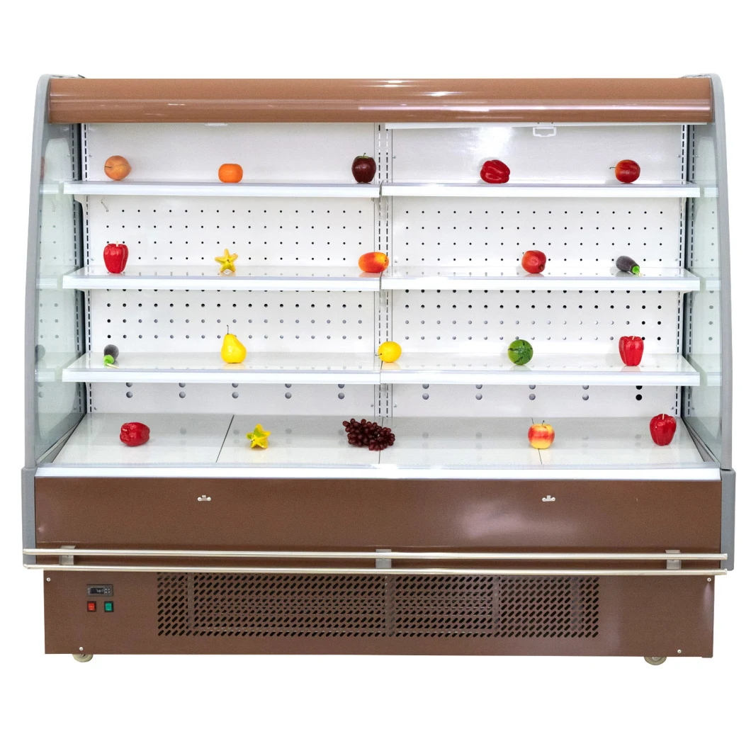 Supermarket Refrigerated Cabinet Beverage Open Chiller Retail Fridge