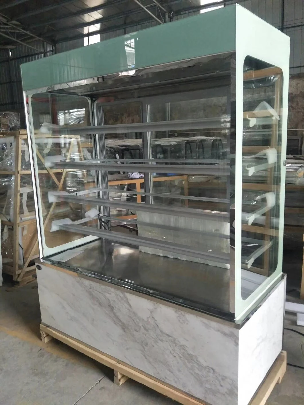 Cake Showcase Display Refrigerator Cold Food Bars Counter Cake Chiller Table Top Cake Chiller Display