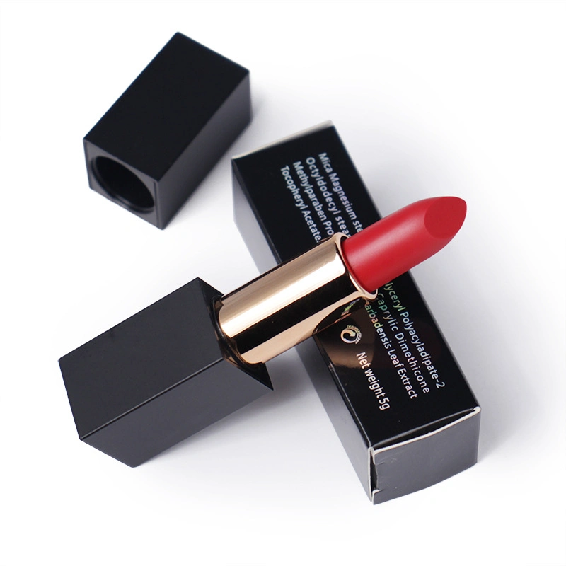 No Logo Natural Vegan Cruelty Free Organic Private Label Lipstick Matte Lipstick
