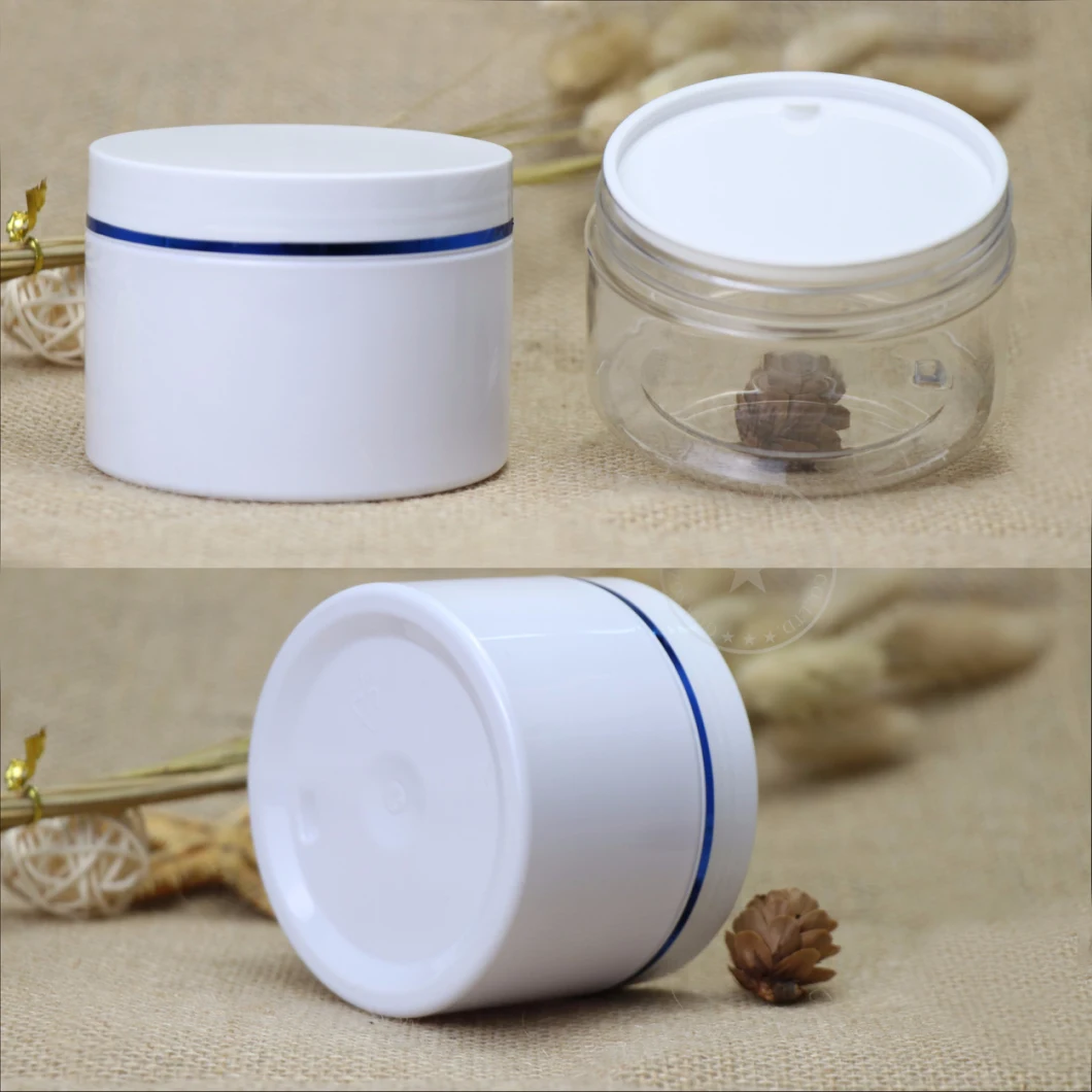 230g Plastic Cosmetic White Jar for Face Cream and Body Cream