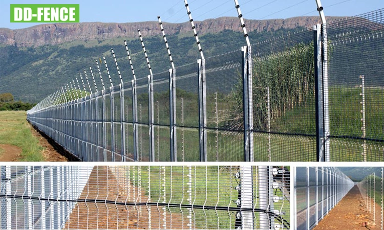 New Design Max Security 358 High Security Anti Climb Fence and Gate System for Embassy Boundary Security