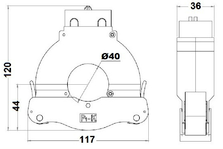 100A/1A 0.5va Split Core CT Split Core Current Transformer