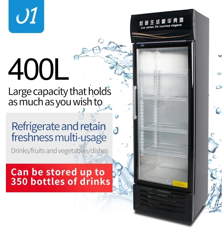 Supermarket Vertical Refrigerated Showcase for Beverage