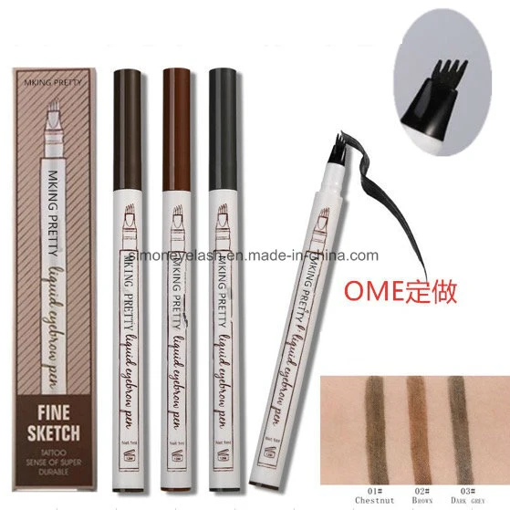 4 Colors Eyebrow Pencil Liquid Eye Liner Pencil