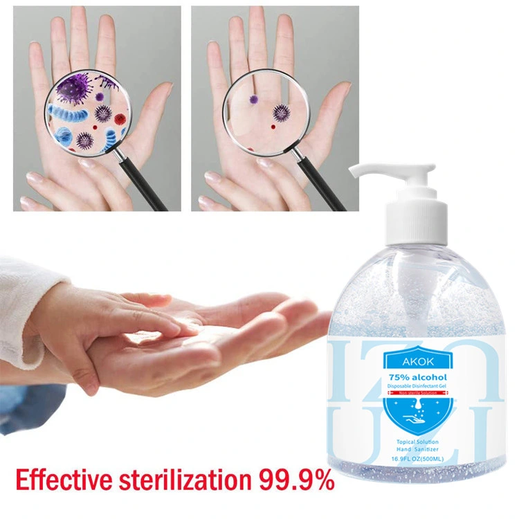 300ml Antibacterial 75% Alcohol Liquid Gel Disinfectant Hand Sanitizer Gel