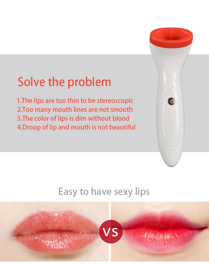 Newowo Wholesale Portable Silicone Electric Lip Plumper Enhancer Device in Natural Lip for Beauty Cosmetics