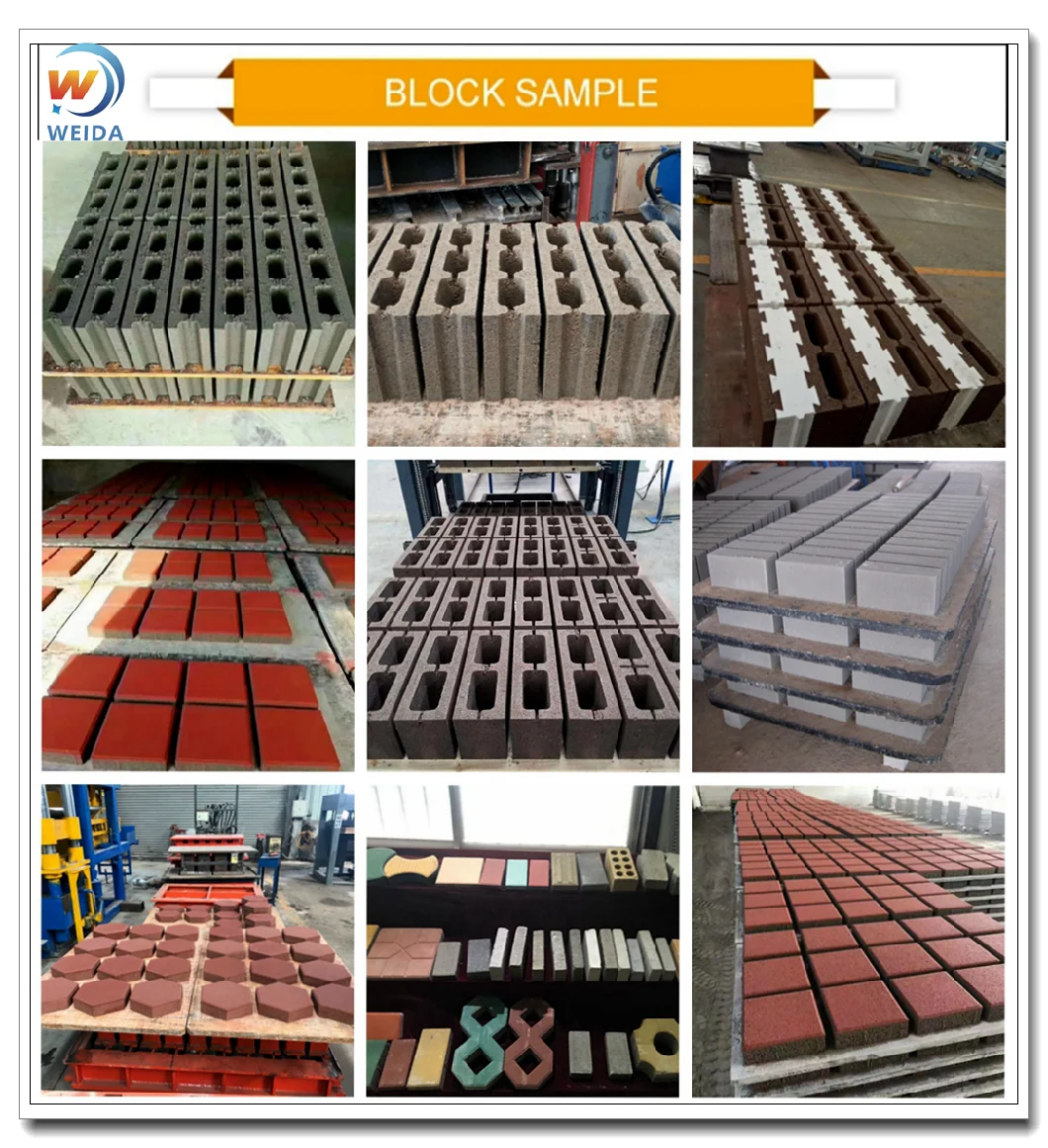 Model Qtf12-15 Big Scale Fly Ash Concrete Hollow Paving Brick Manufacturing Conrete Brick Making Machine.