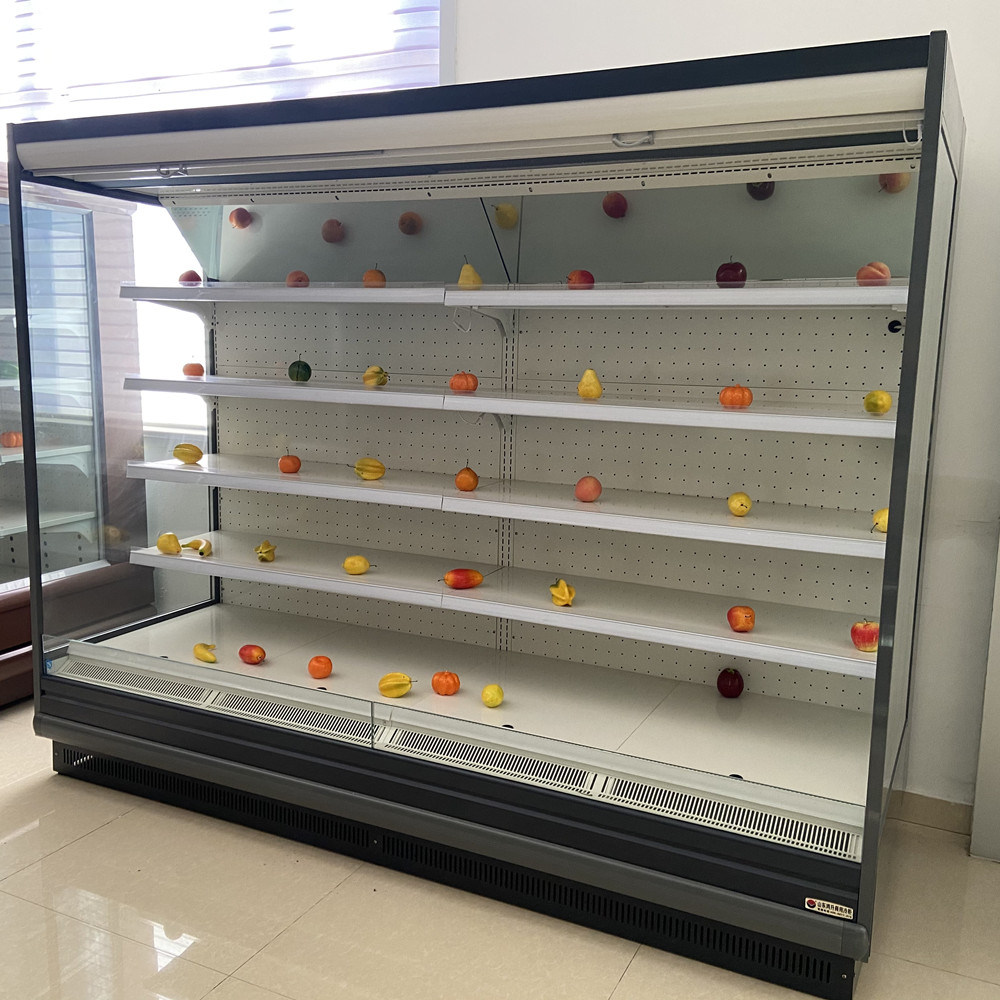 Supermarket Commercial Multideck Upright Open Beverage Display Chiller