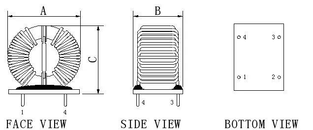 Manufacturer Customized Amorphous Core Toroidal Inductor for Power Supply