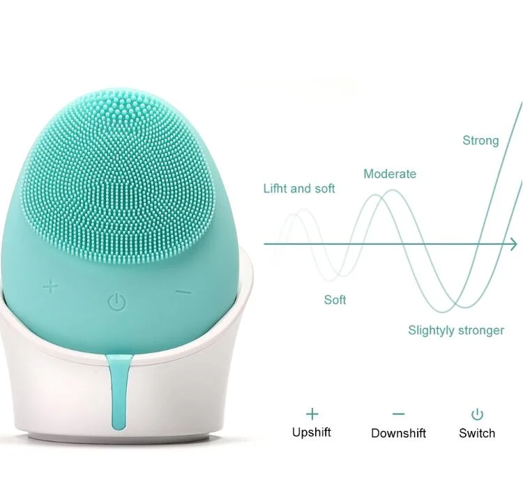 2021 Beauty and Personal Care Electric Facial Cleansing Brush Sonic Silicone Facial Cleansing Brush