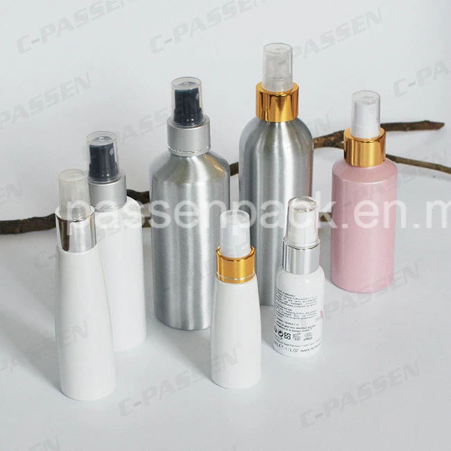 Aluminum Body Shampoo Bottle with Lotion Dispenser Pump (PPC-ACB-036)